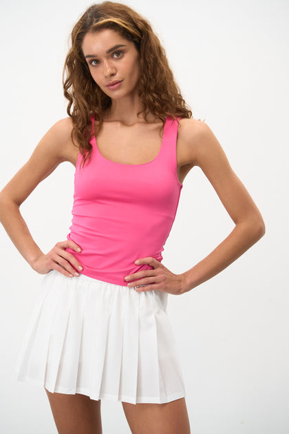 Pink Basic Tank Top - SOLMAR