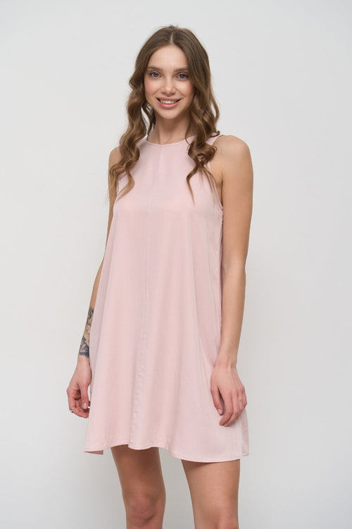 Pink Dress with Pockets - SOLMAR