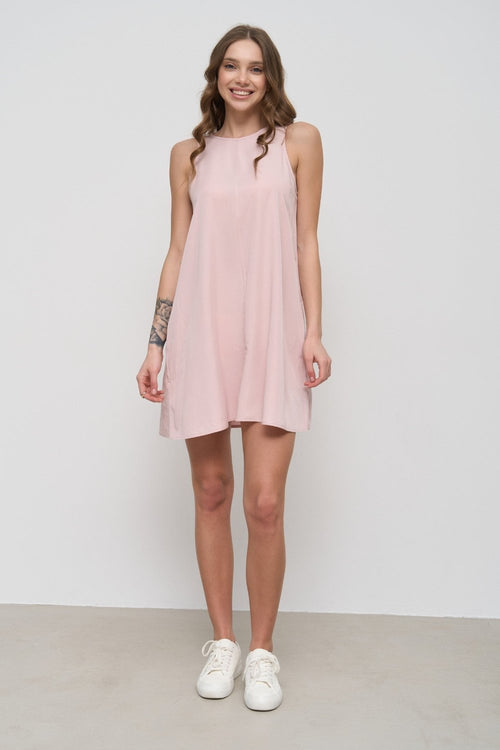 Pink Dress with Pockets - SOLMAR