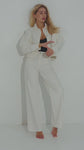 WIDE-LEG jeans, Milk