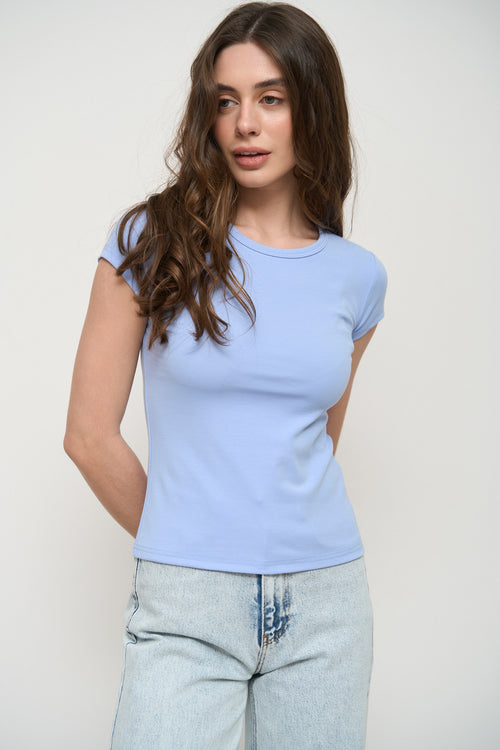 Blue Slim Fit T-Shirt - SOLMAR