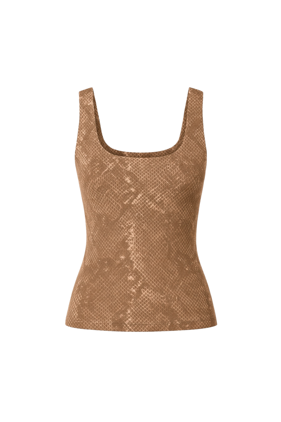 Snake Skin tank top, Brown