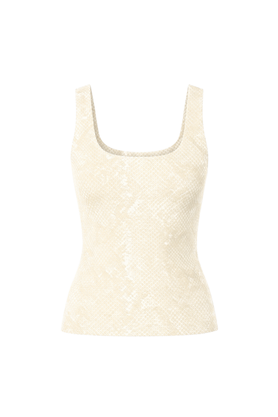 Snake Skin tank top, Milk