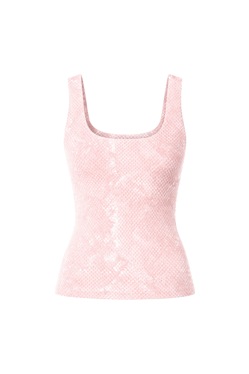 Snake Skin tank top, Pink