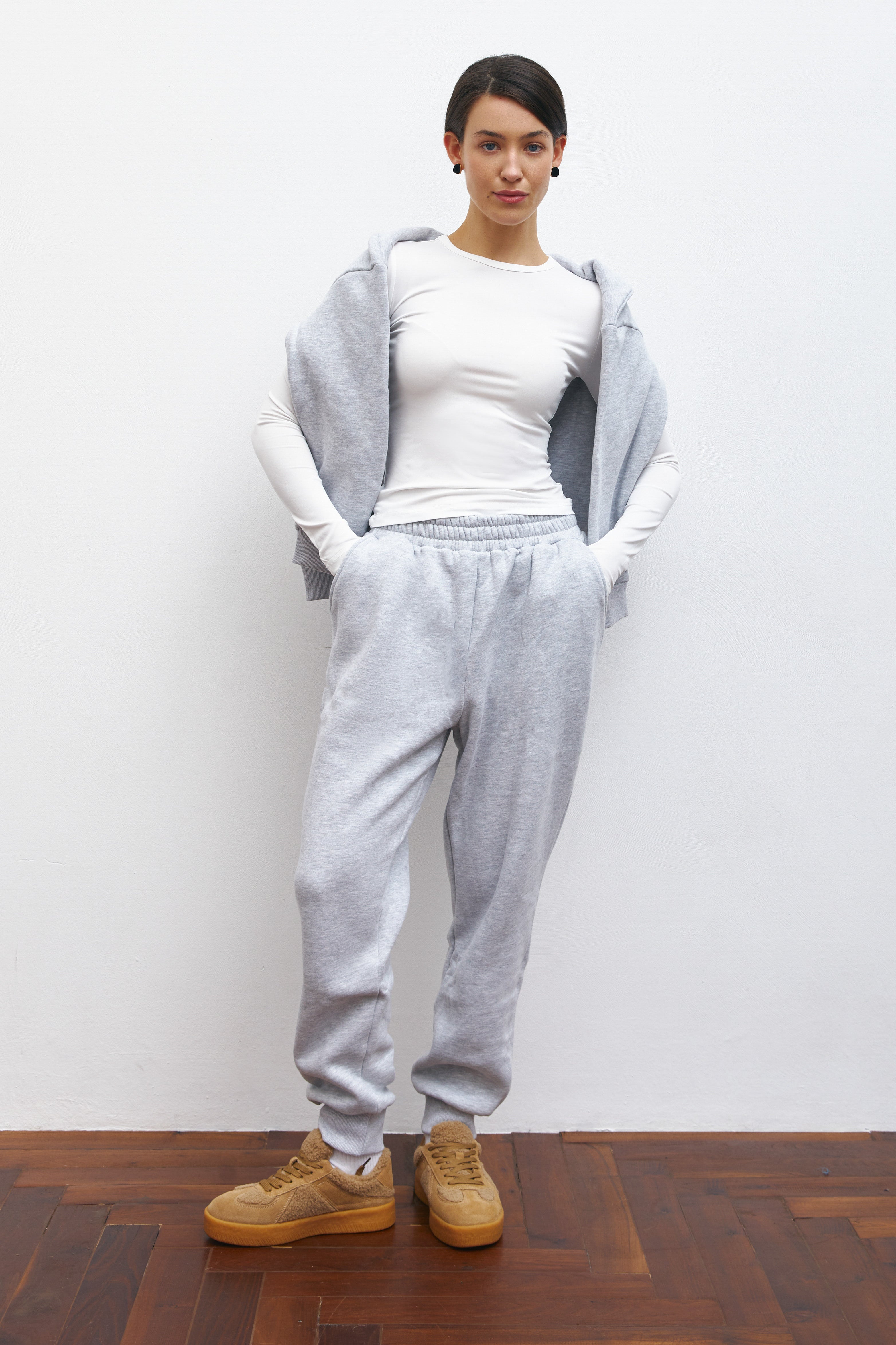 Grey sports hoodie — SOLMAR