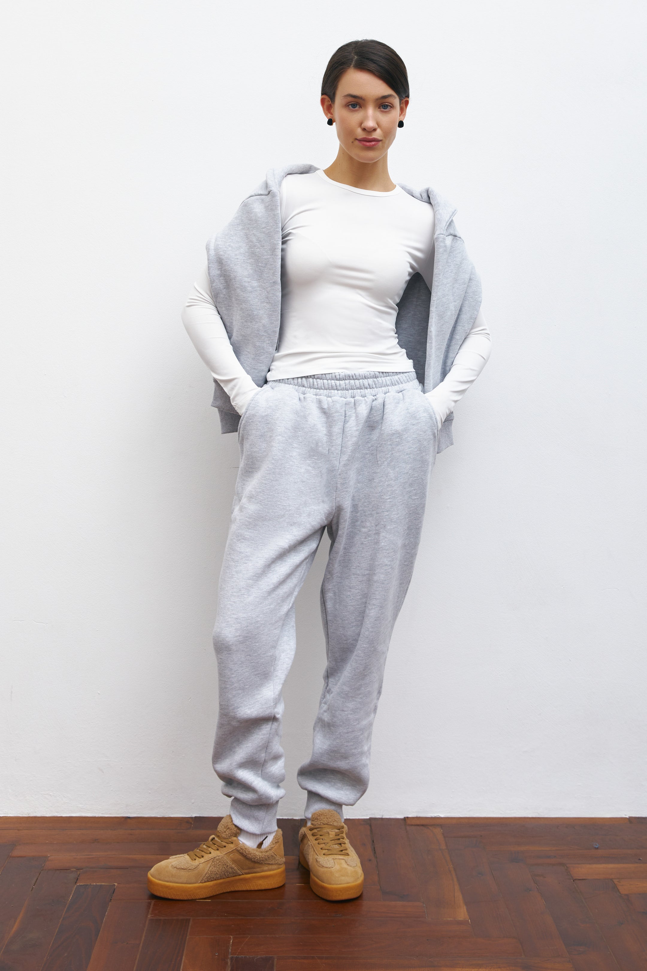 Grey sports hoodie - SOLMAR
