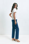 Dark Blue STRAIGHT MID-RISE Jeans