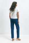 Dark Blue STRAIGHT MID-RISE Jeans