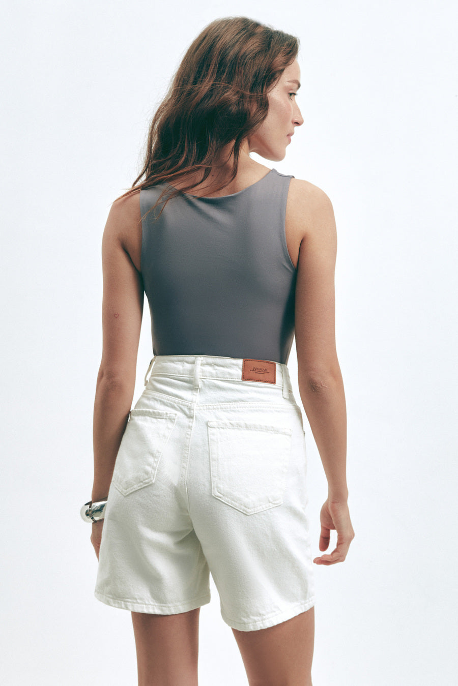 Grey Basic Tank Top - SOLMAR