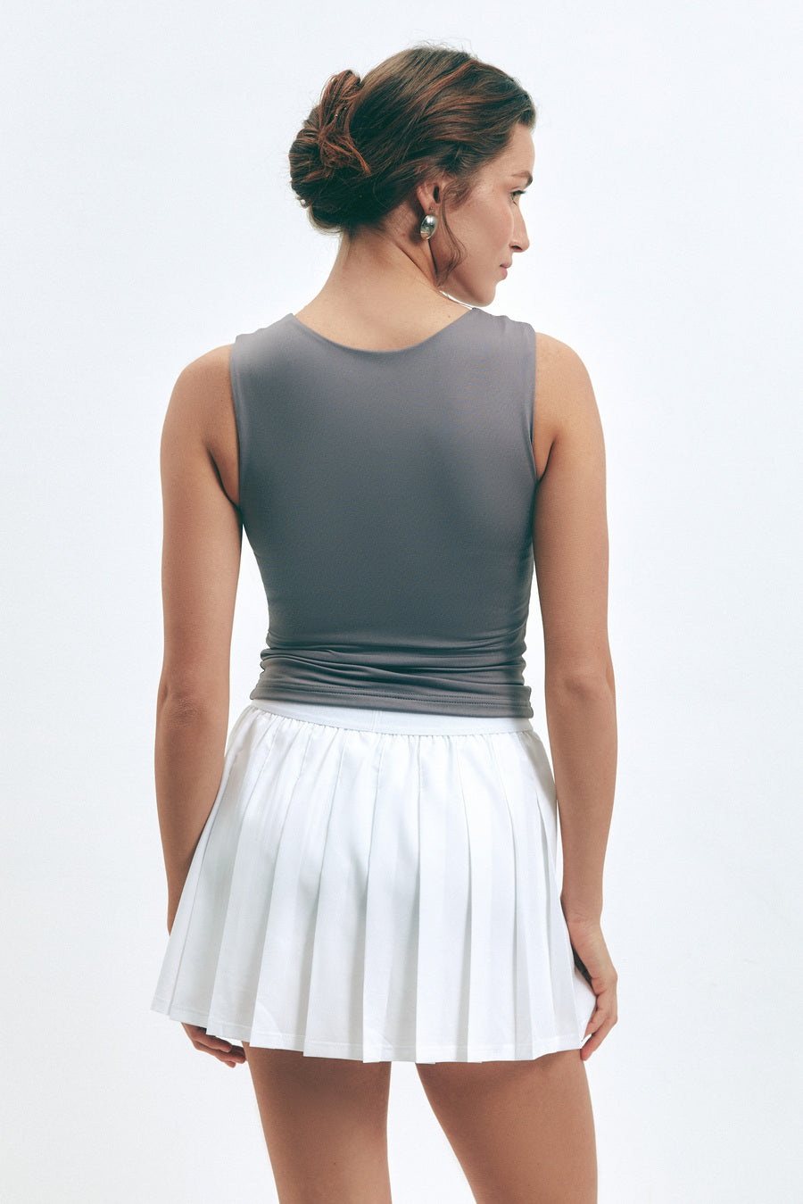 Grey Basic Tank Top - SOLMAR