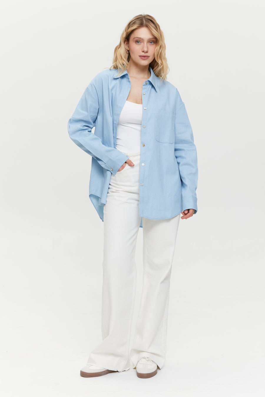 Blue Lightweight Denim Shirt