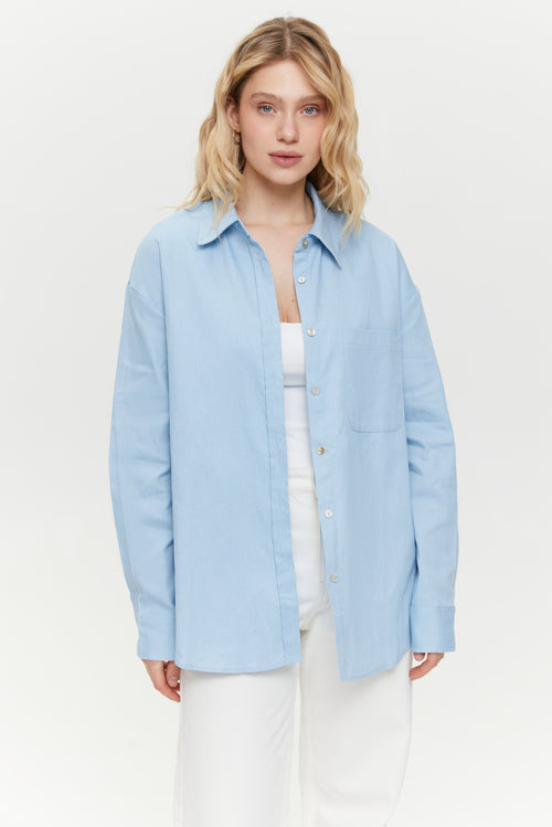 Blue Lightweight Denim Shirt