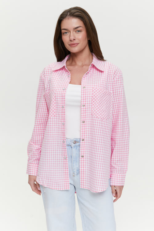 Pink Check Shirt