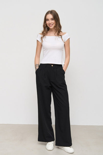 Classic pants color black - SOLMAR