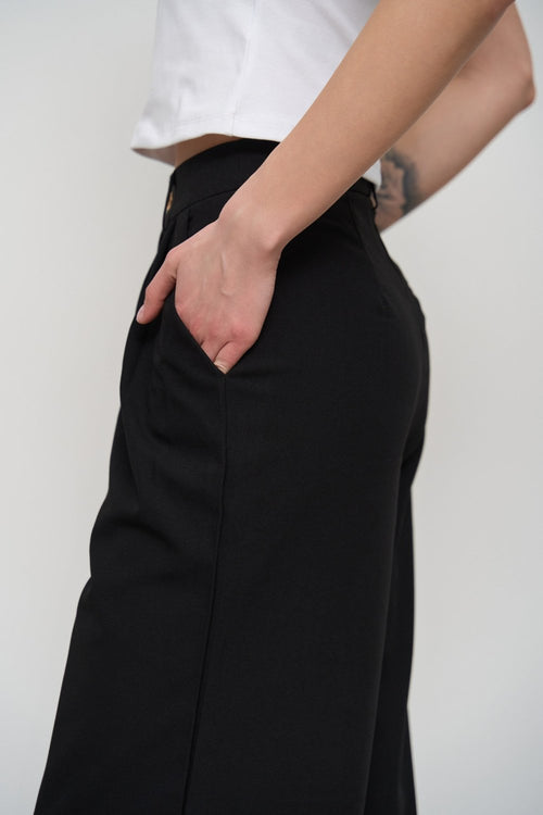 Classic pants color black - SOLMAR