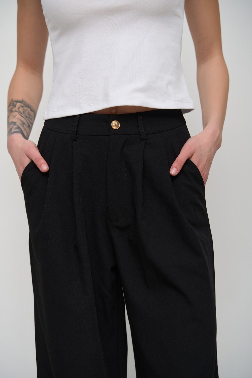 Classic pants color black - SOLMAR