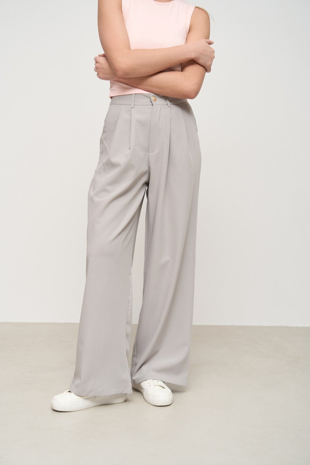 Classic pants color grey - SOLMAR