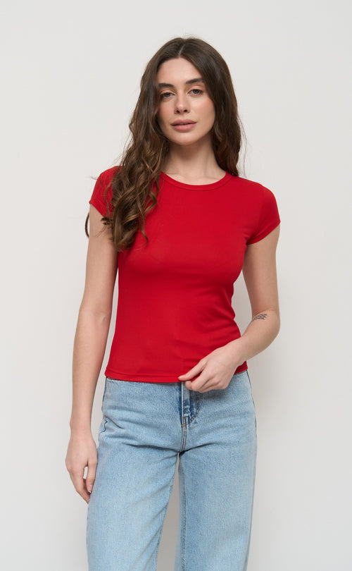 Red Slim Fit T-Shirt - SOLMAR