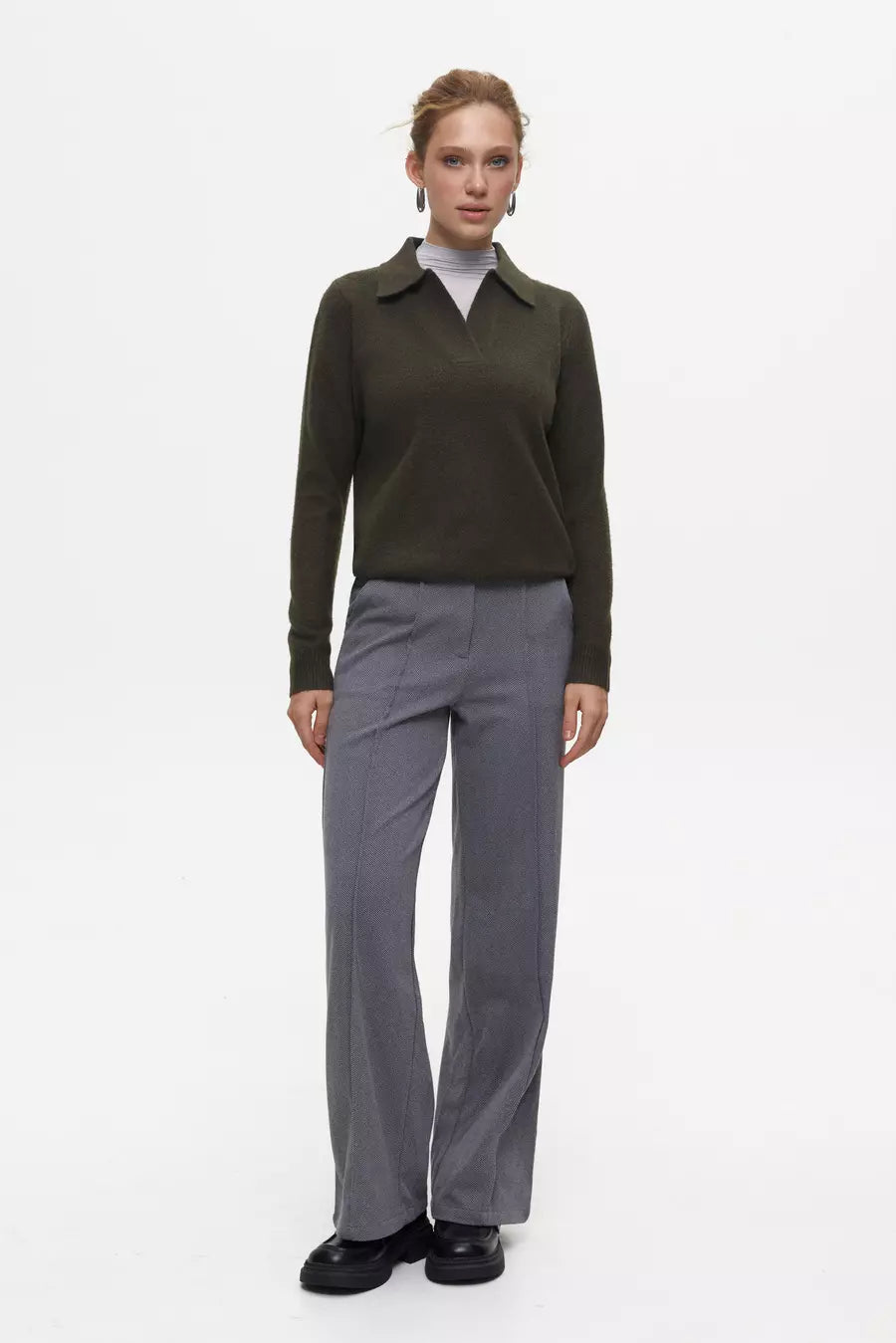 Green Polo Sweater
