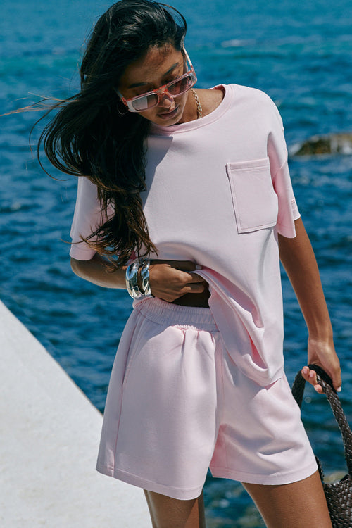 Pink Knit Shorts - SOLMAR