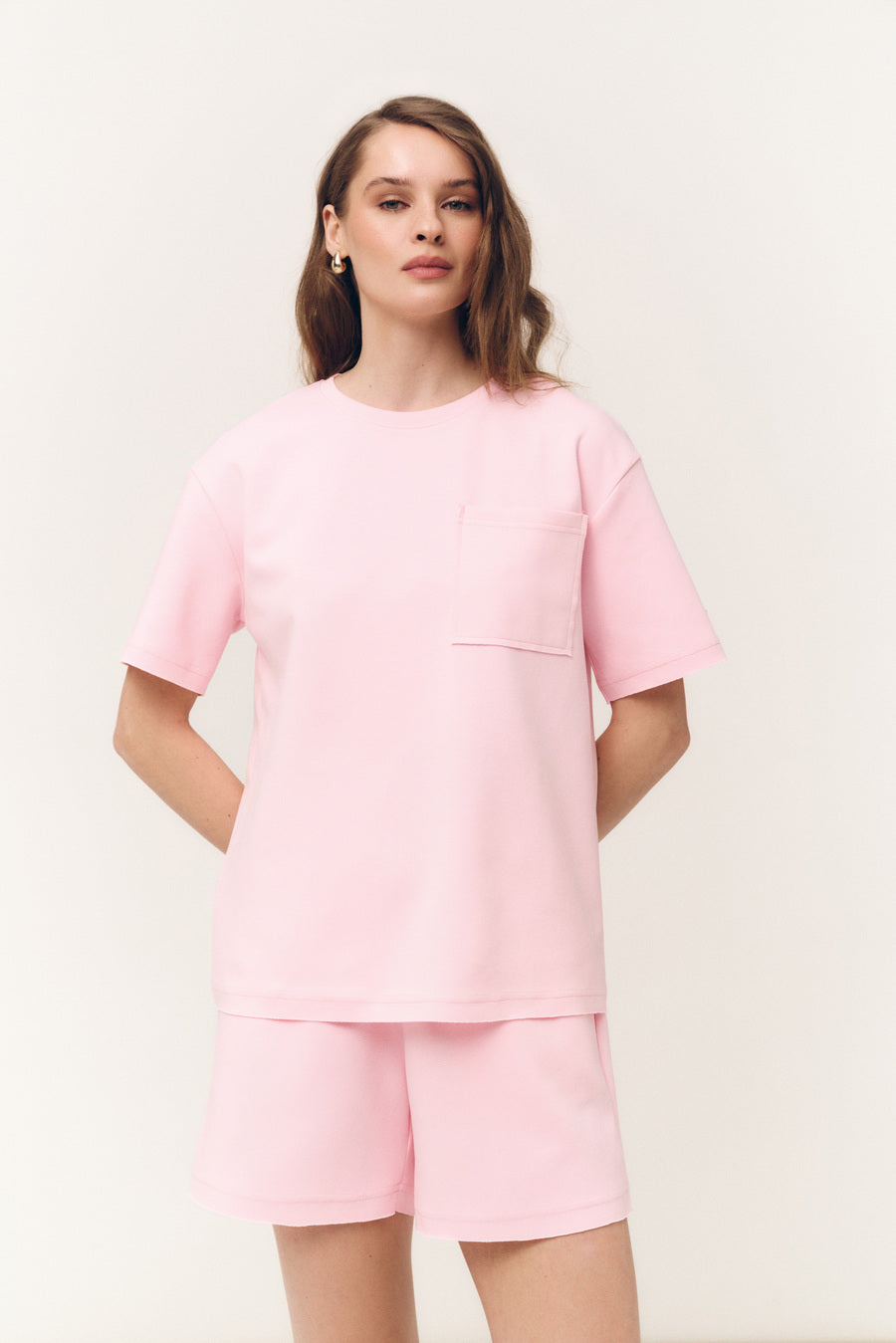Pink Knit Shorts - SOLMAR