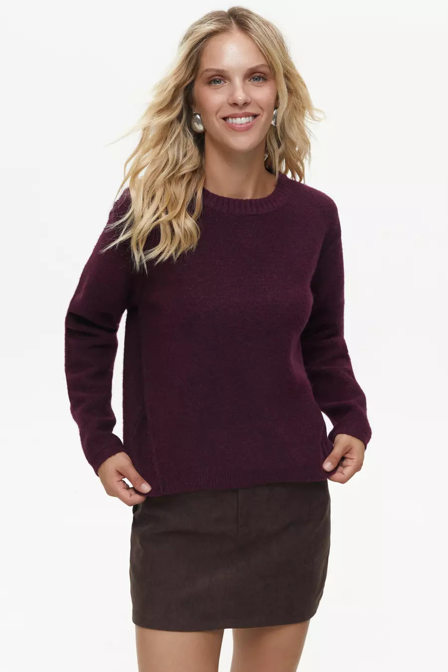 Red Crop Sweater