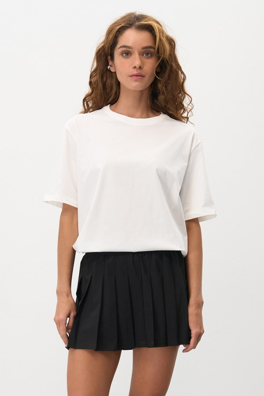 Loose-fit T-shirt, Clean White