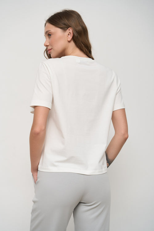 White Basic T-Shirt - SOLMAR