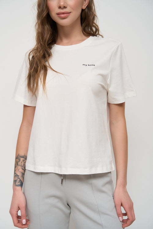 White Basic T-Shirt - SOLMAR