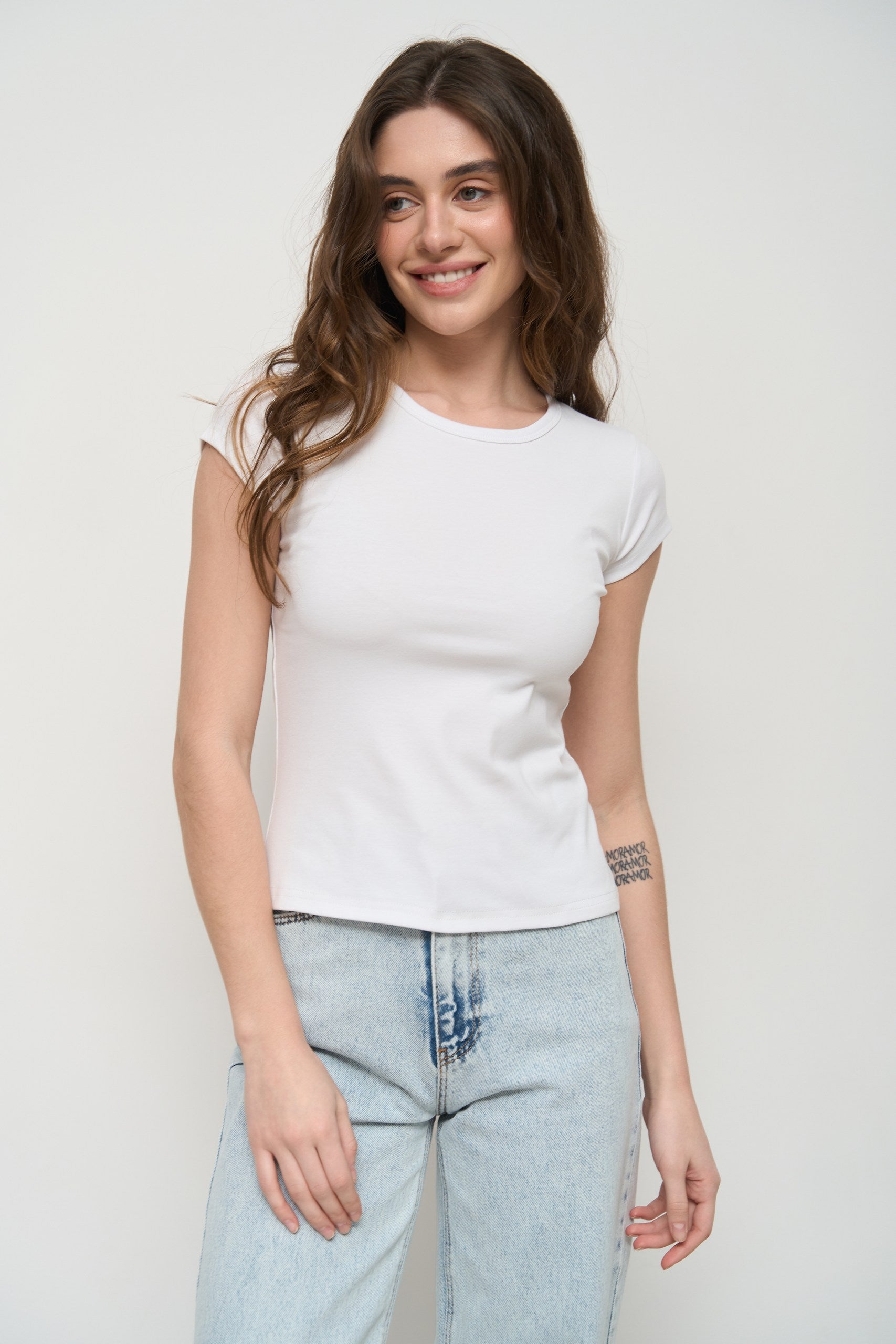 White Slim Fit T-Shirt