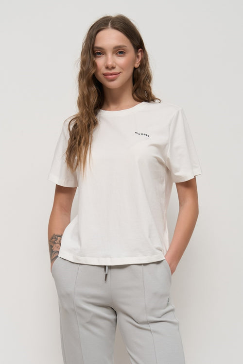 White Basic T-Shirt - SOLMAR