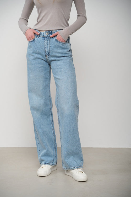 Blue WIDE-LEG jeans - SOLMAR