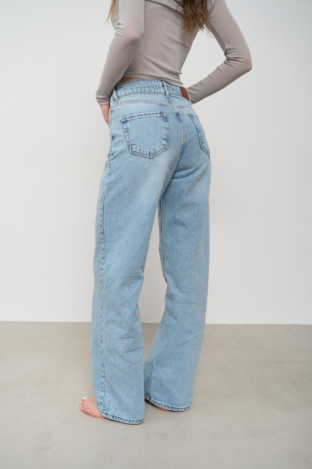 Blue WIDE-LEG jeans - SOLMAR