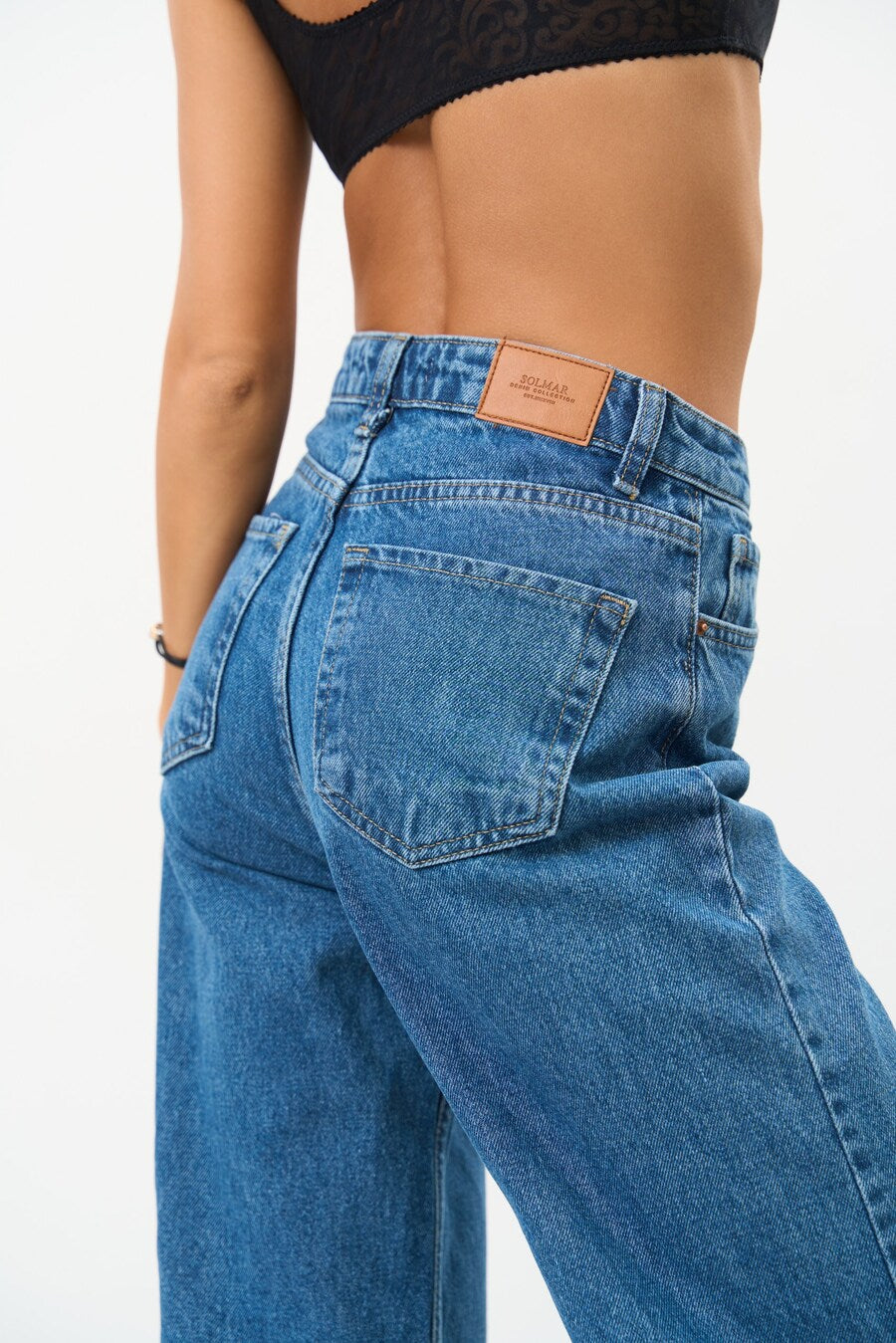 Blue palazzo jeans WIDE LEG - SOLMAR