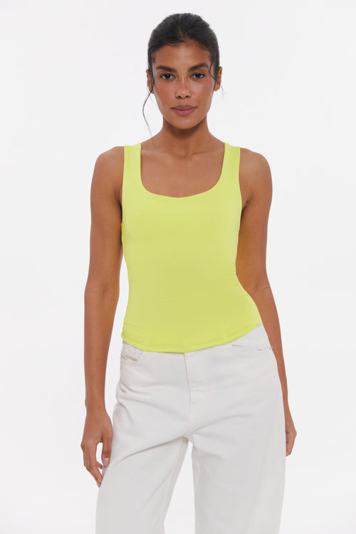 Basic tank top, Lemongrass
