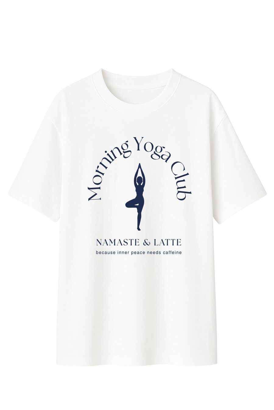 Yoga Club graphic T-shirt, White